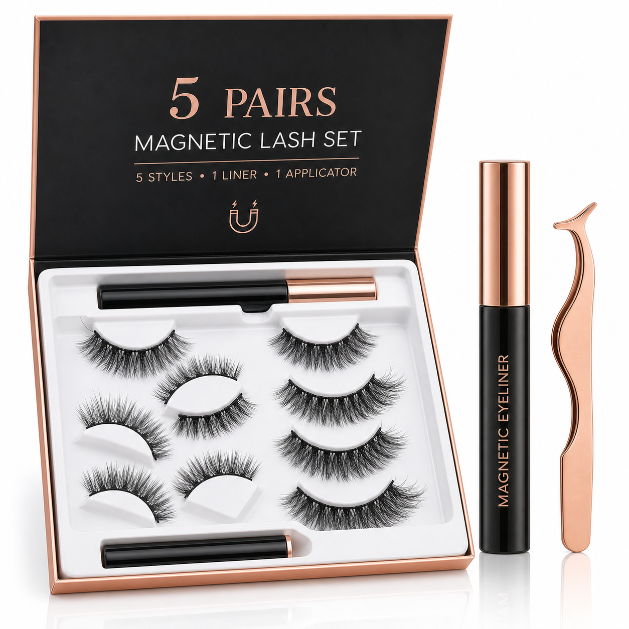 5 Pairs Magnetic Lash Set